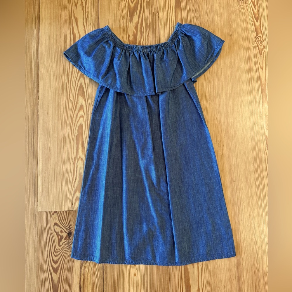 Joie Soft Joie Off-the-Shoulder Denim Dress